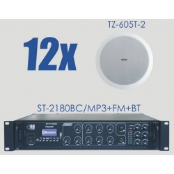 ST-2180BC/MP3+FM+BT + 12x TZ-605T-2