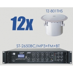 ST-2650BC/MP3+FM+BT + 12x TZ-801THS